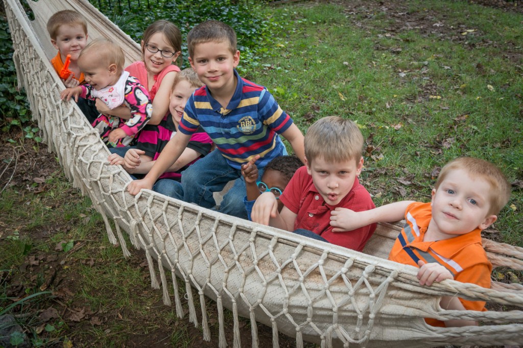 We had lots of fun with our friends in SC--they even let us squeeze everyone into a very full hammock in the yard. Everyone had great fun.